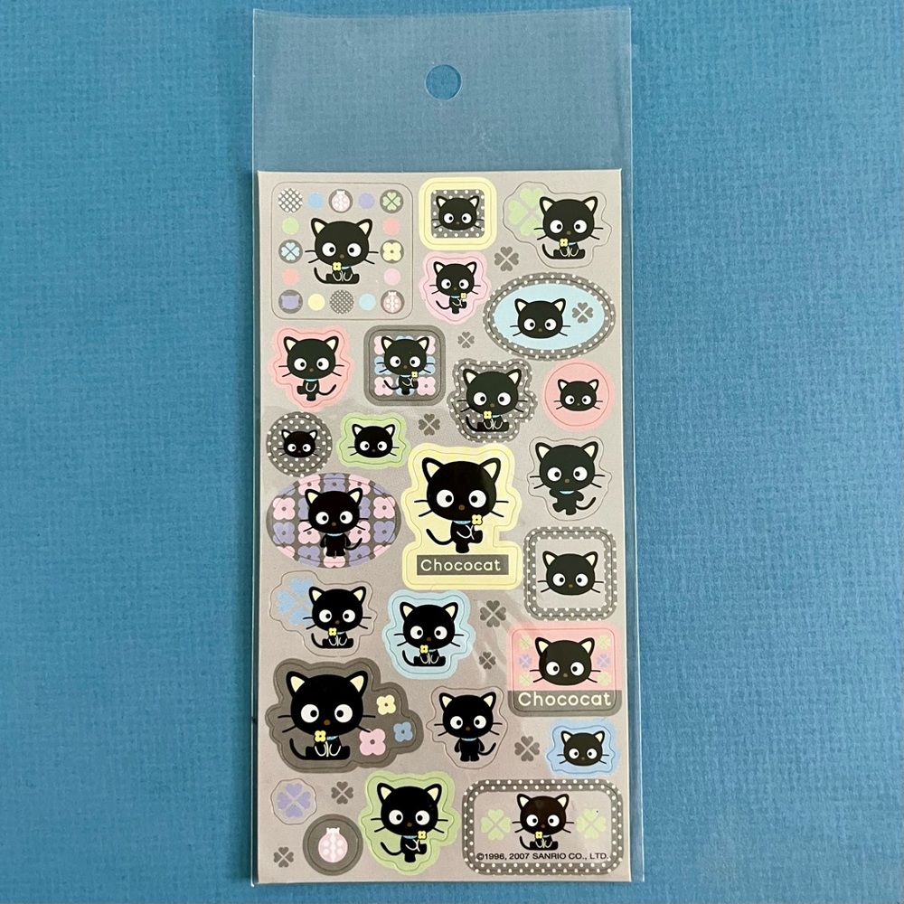 💕2/$25 Authentic Sanrio Chococat Vintage Y2K Sticker Sheet‎